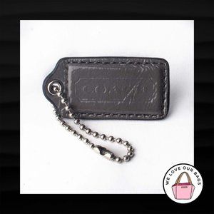 2" Medium COACH GRAY PATENT LEATHER KEY FOB